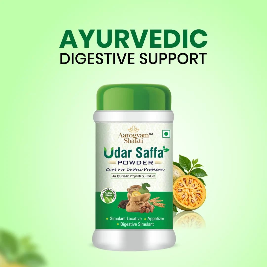 Udar Saffa Powder — Ayurvedic Digestive Support for Gas, Acidity &amp; Occasional Constipation  (Pack of 2, 100g x 2) — view 2