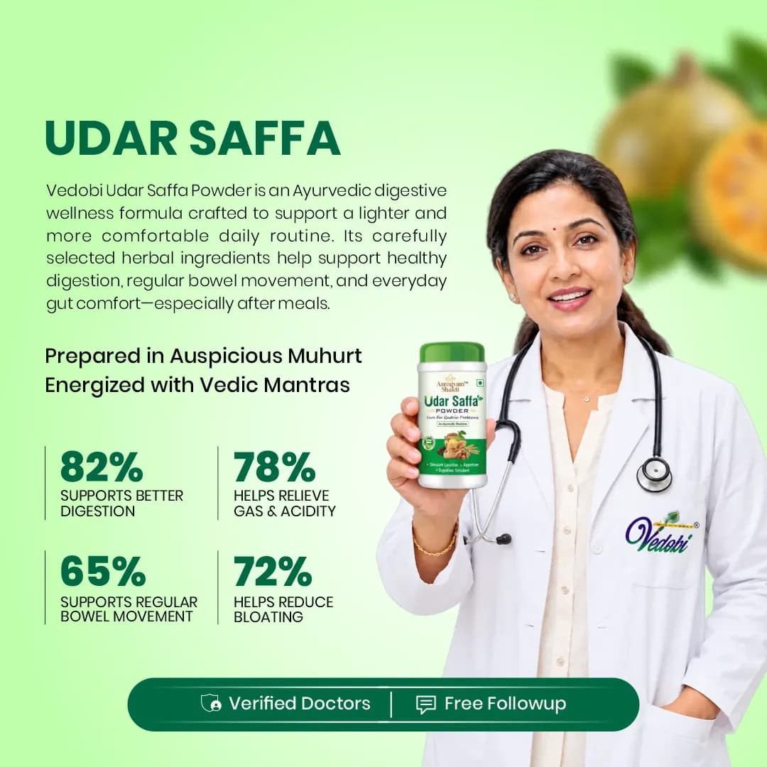 Udar Saffa Powder — Ayurvedic Digestive Support for Gas, Acidity &amp; Occasional Constipation  (Pack of 2, 100g x 2) — view 7