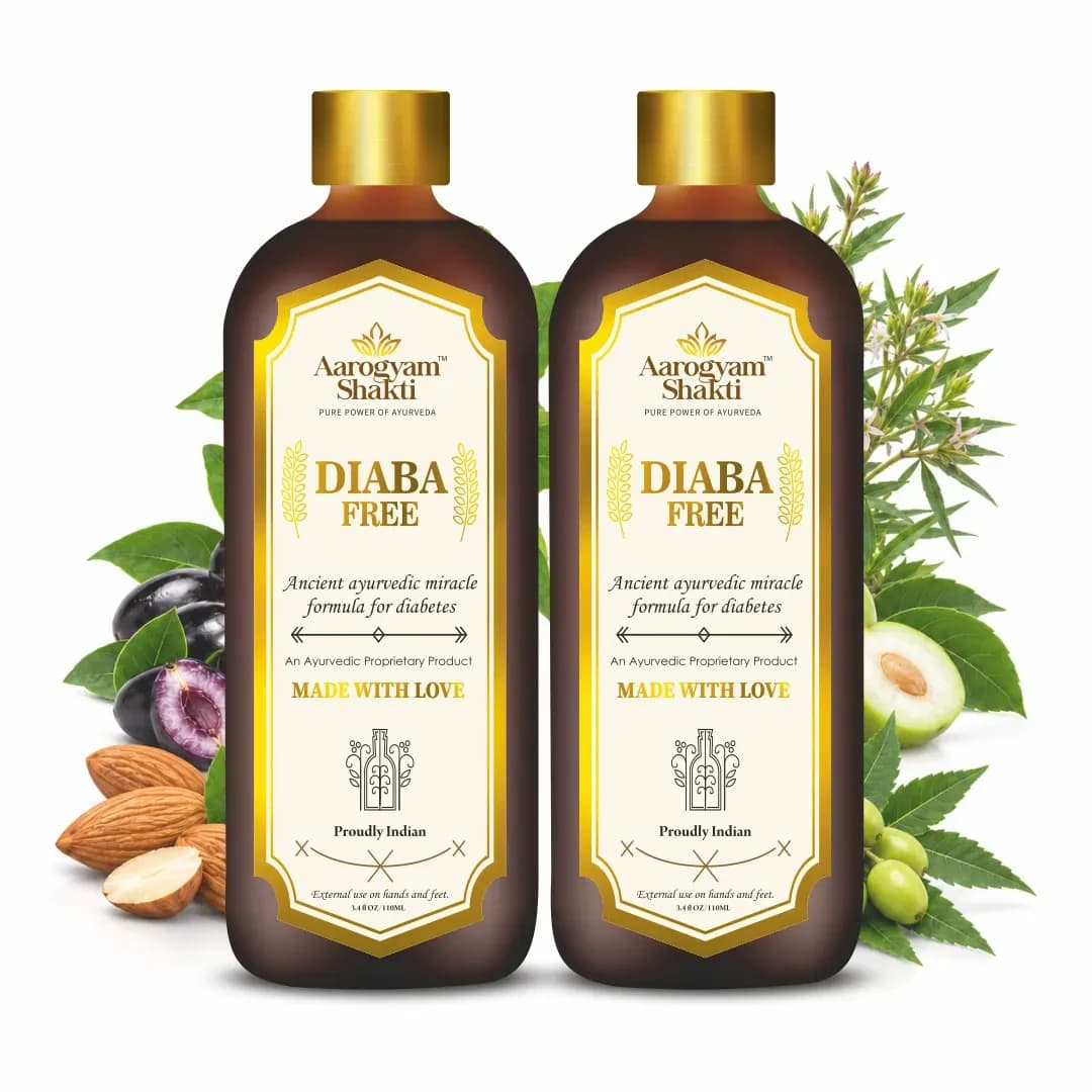 Vedobi Diaba Free Herbal External Use Liquid for Wellness Support (110ml + 110ml)