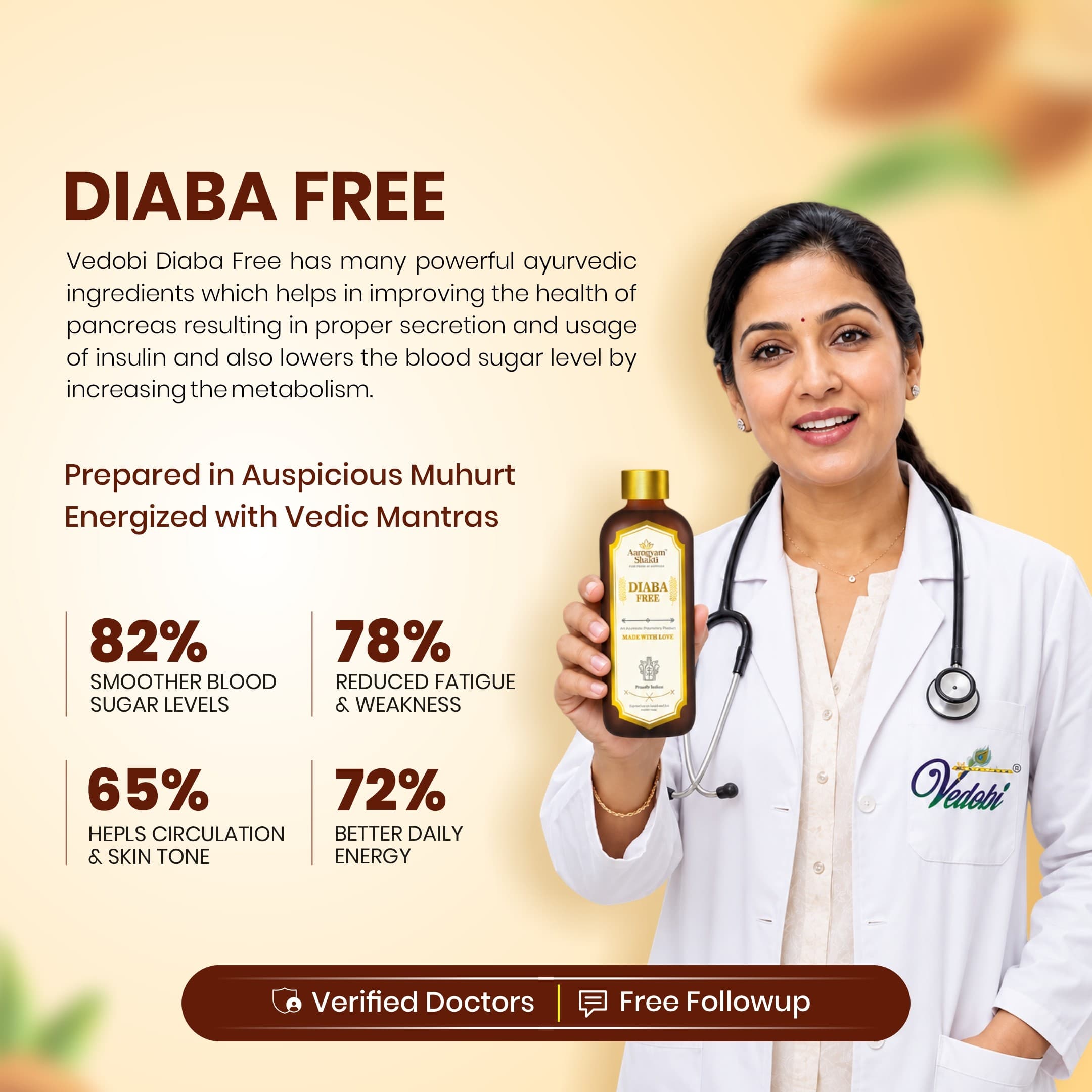 Vedobi Diaba Free Combo (110ml + 30ml + 60caps) — view 7