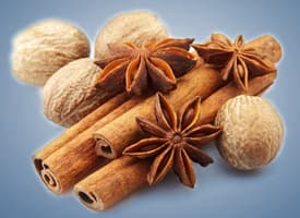 Cinnamon and nutmeg