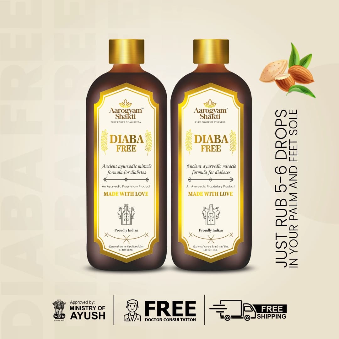 Vedobi Diaba Free Herbal External Use Liquid for Wellness Support (110ml + 110ml)