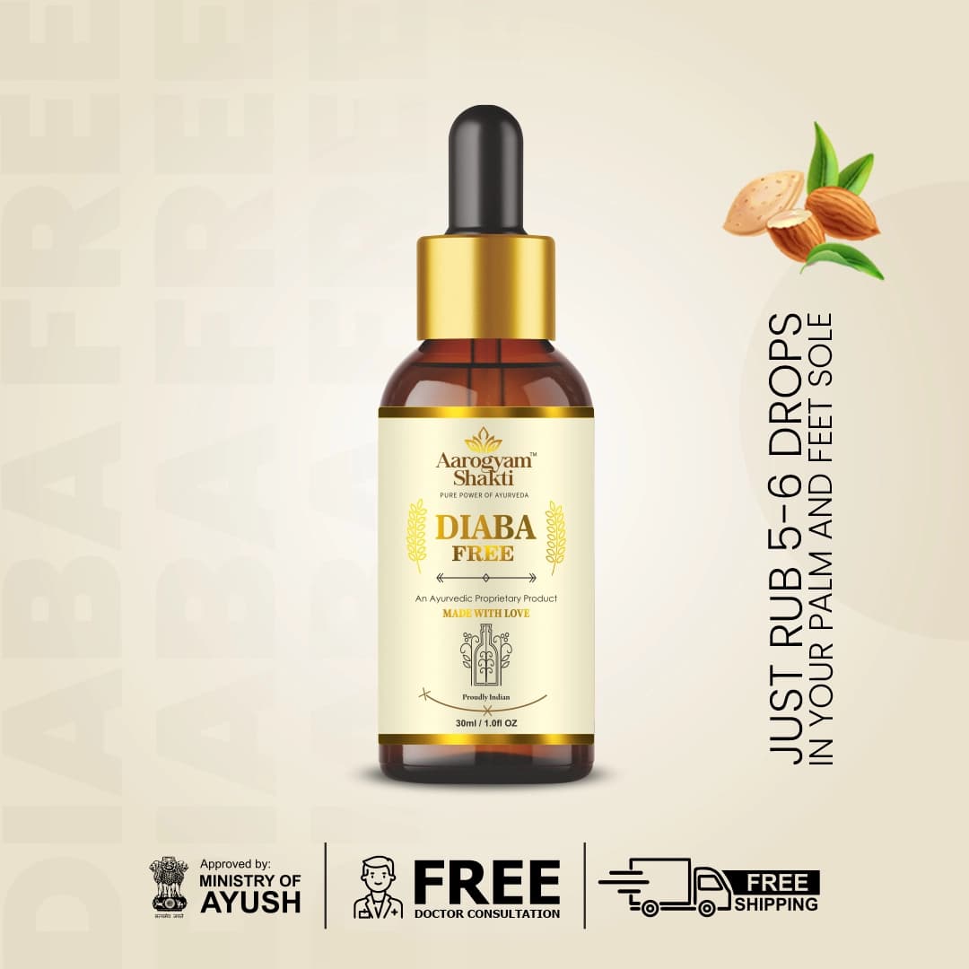 Vedobi Diaba Free Herbal External Use Liquid for Wellness Support (30ml)