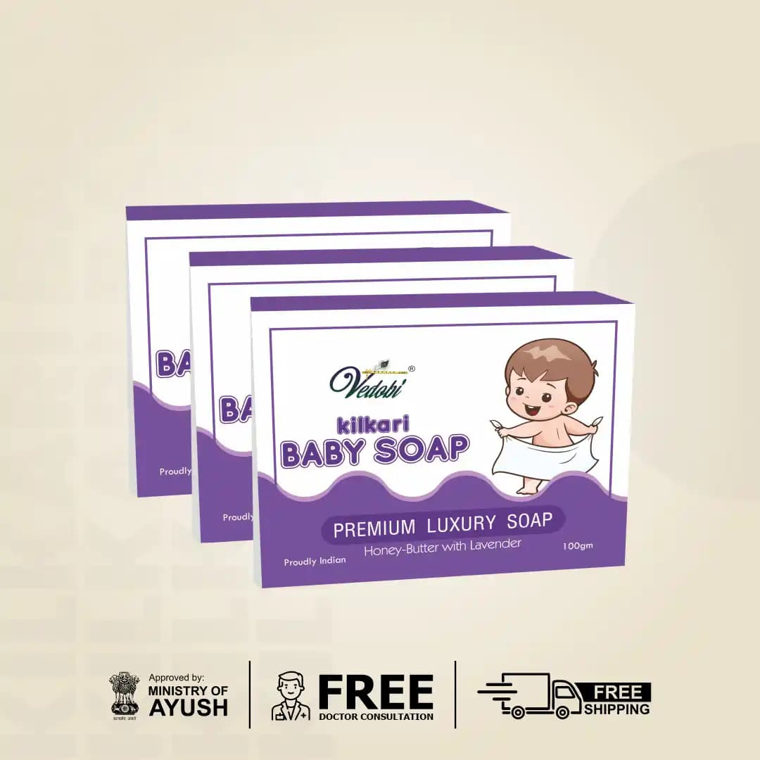 Kilkari Baby Soap Honey Butter With Lavender (Pack of 3)