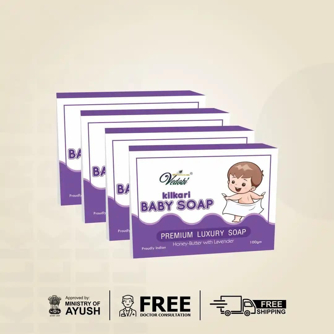 Kilkari Baby Soap Honey Butter With Lavender (Pack of 4)