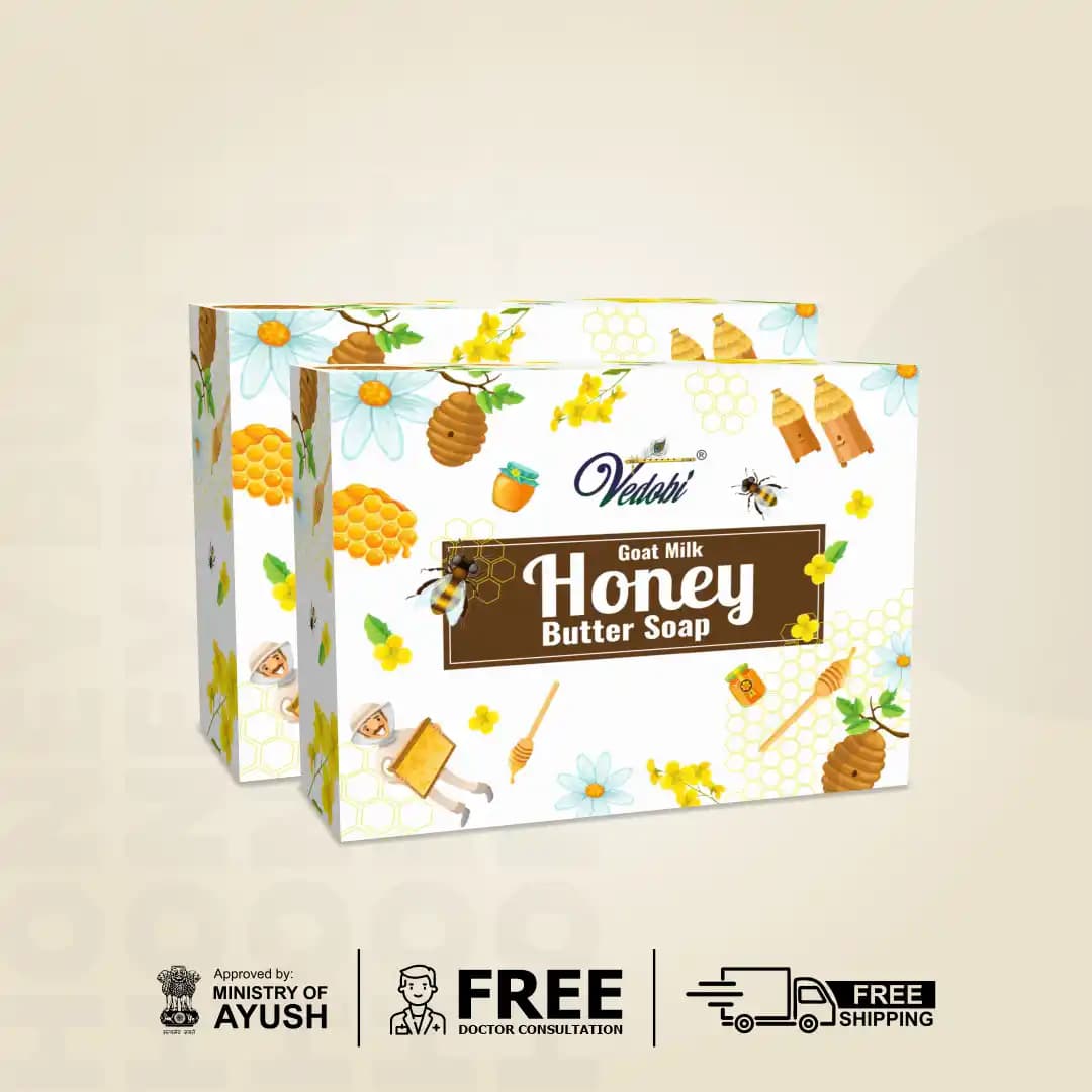 Payas-Goat Milk with Honey Butter Soap for Dry Skin (Pack of 2)