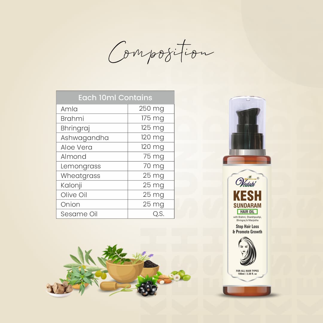 Kesh Sundaram Hair Oil 100ml — view 5